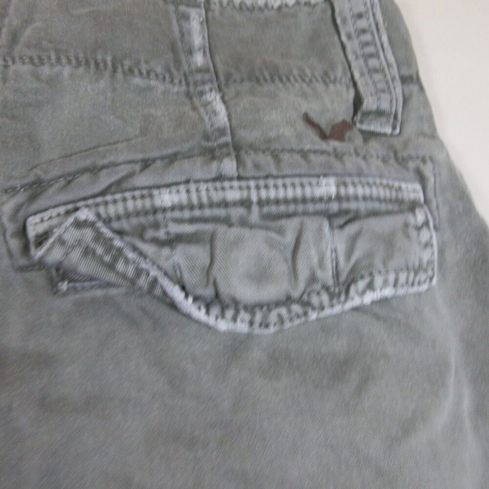 American Eagle Mens Solid Gray Distressed Militar… - image 5